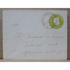 ARGENTINA ENTERO POSTAL GJ SZC-14P-08-O SOBRE CARTA MEMORANDUM POSTAL CON VISTA INTERIOR DE PAISAJES USADO U$ 30